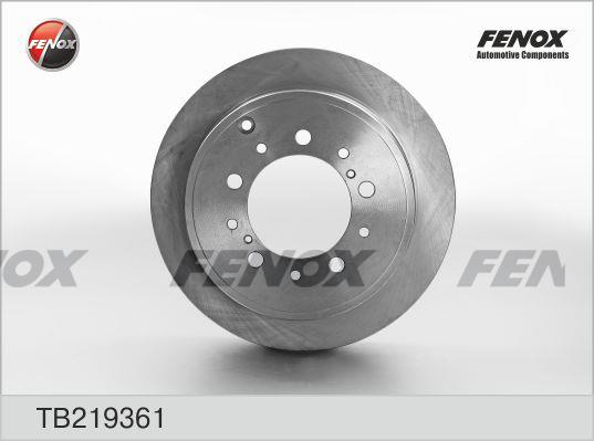 Fenox TB219361 Rear ventilated brake disc TB219361
