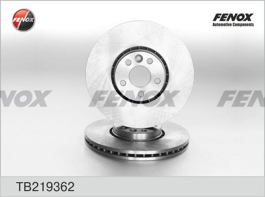 Fenox TB219362 Front brake disc ventilated TB219362
