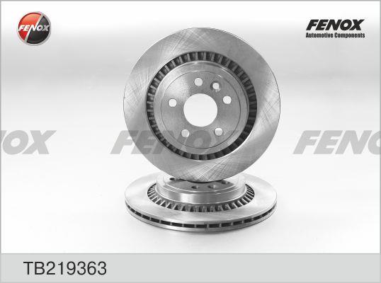 Fenox TB219363 Rear ventilated brake disc TB219363