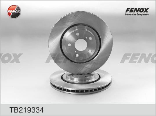Fenox TB219334 Front brake disc ventilated TB219334