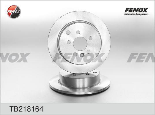 Fenox TB218164 Rear brake disc, non-ventilated TB218164