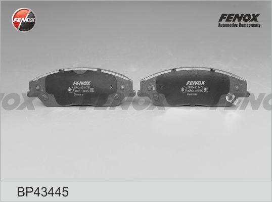 Fenox BP43445 Brake Pad Set, disc brake BP43445