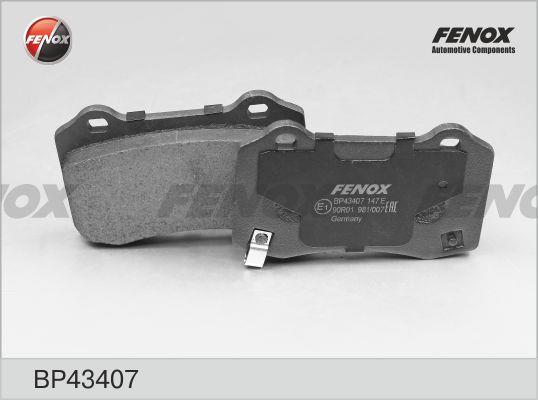 Fenox BP43407 Brake Pad Set, disc brake BP43407