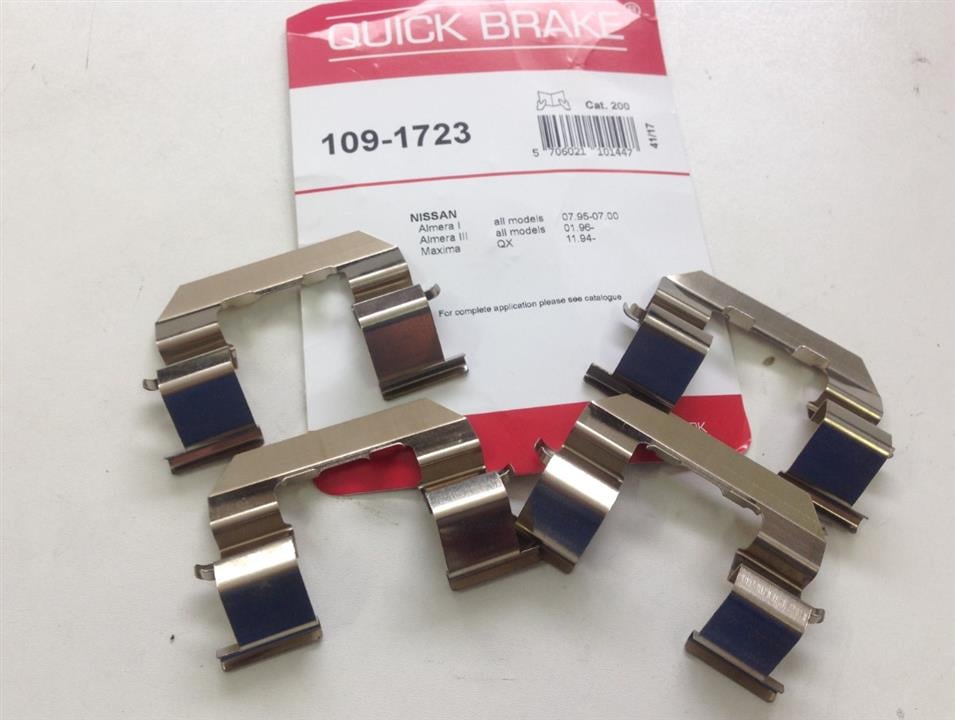 Quick brake 109-1723 Mounting kit brake pads 1091723