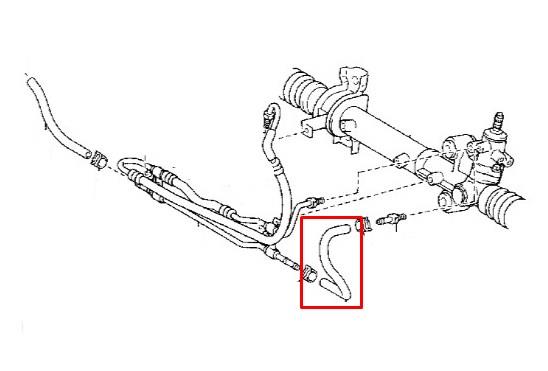 Toyota 44412-26230 Power steering tube (GUR) 4441226230