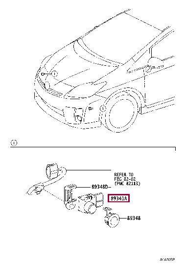 8934128480C0 Toyota Parking sensor