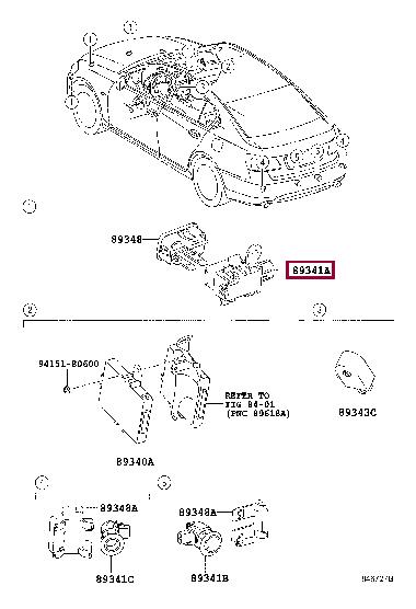 8934144150B1 Toyota Parking sensor