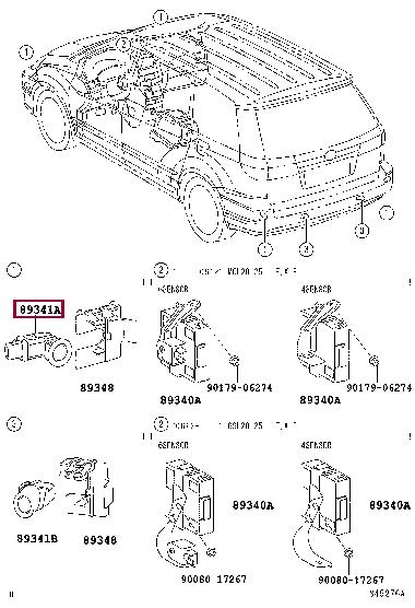8934145030B0 Toyota Parking sensor