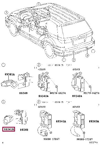 8934171010 Toyota Parking sensor