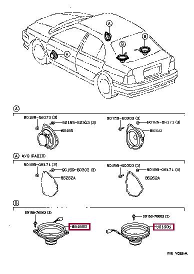 8616016301 Toyota Car Audio Toyota