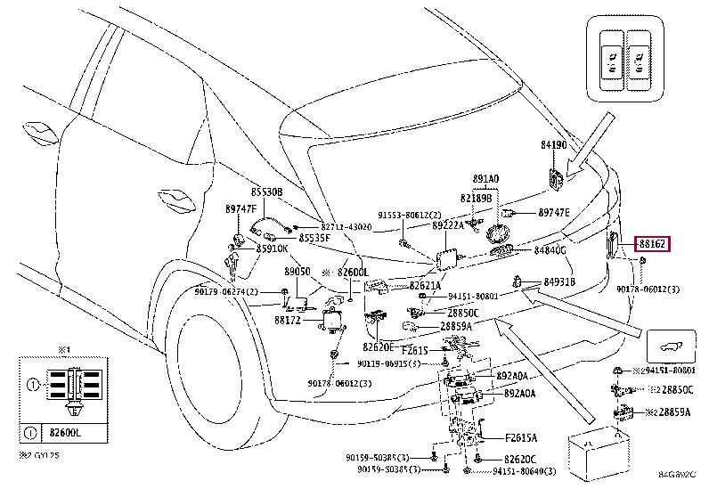881620W301 Toyota Parking sensor
