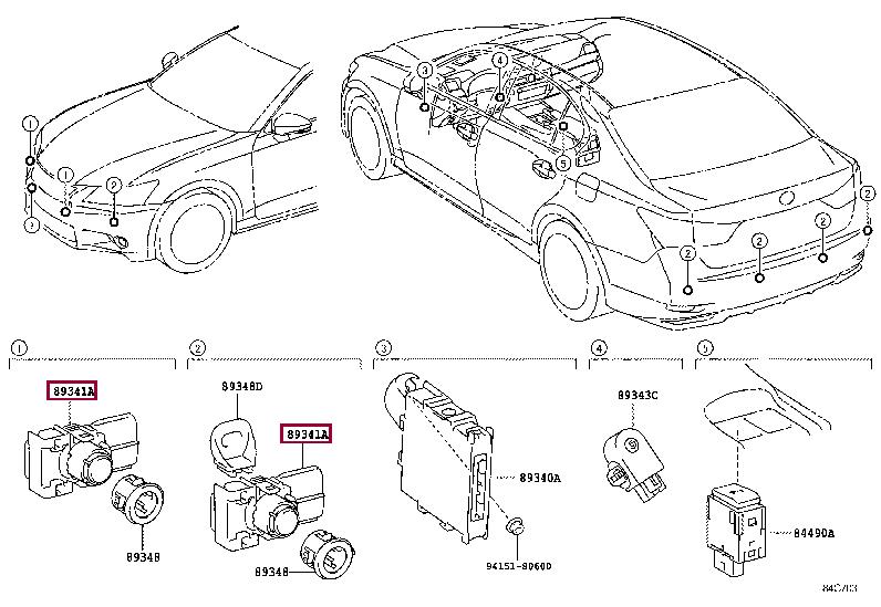 8934130140 Toyota Parking sensor