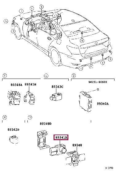 8934150060A4 Toyota Parking sensor