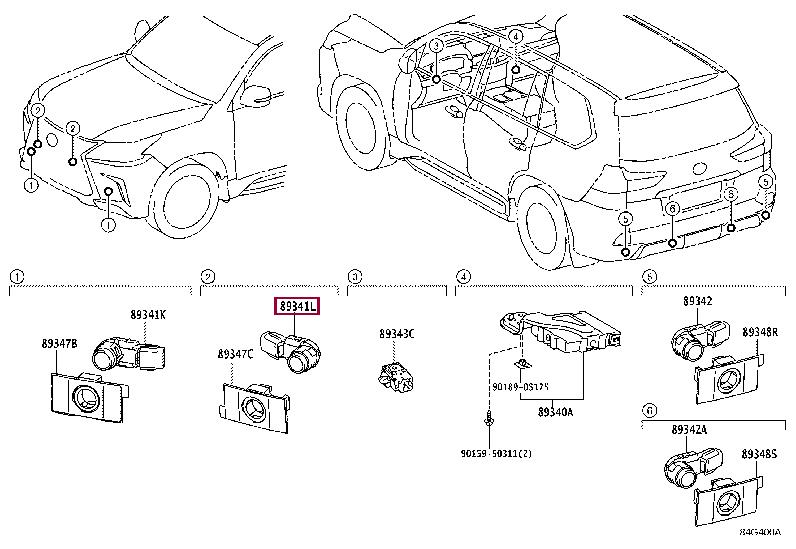8934160060C3 Toyota Parking sensor