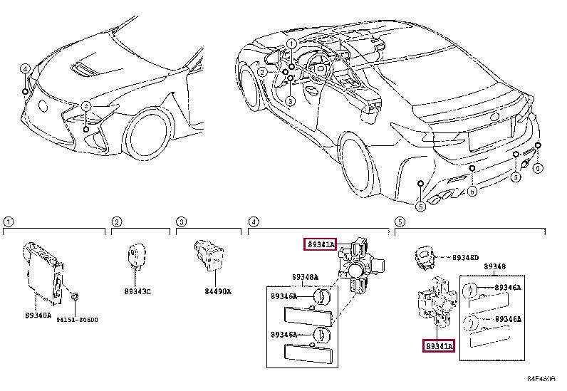 8934178010B3 Toyota Parking sensor