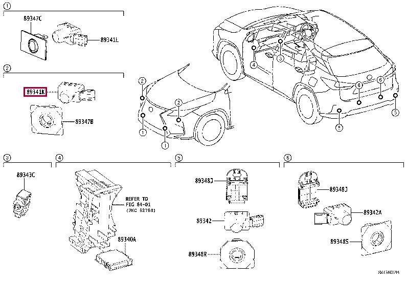 8934148040B5 Toyota Parking sensor