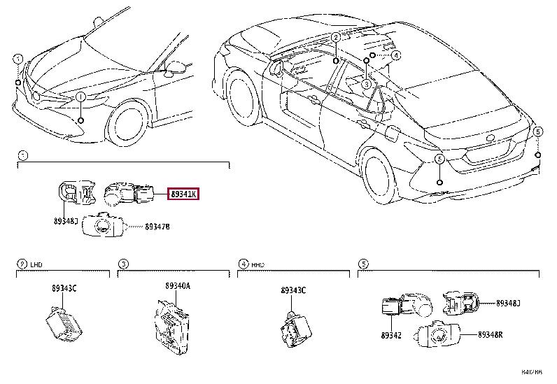 8934160060A4 Toyota Parking sensor