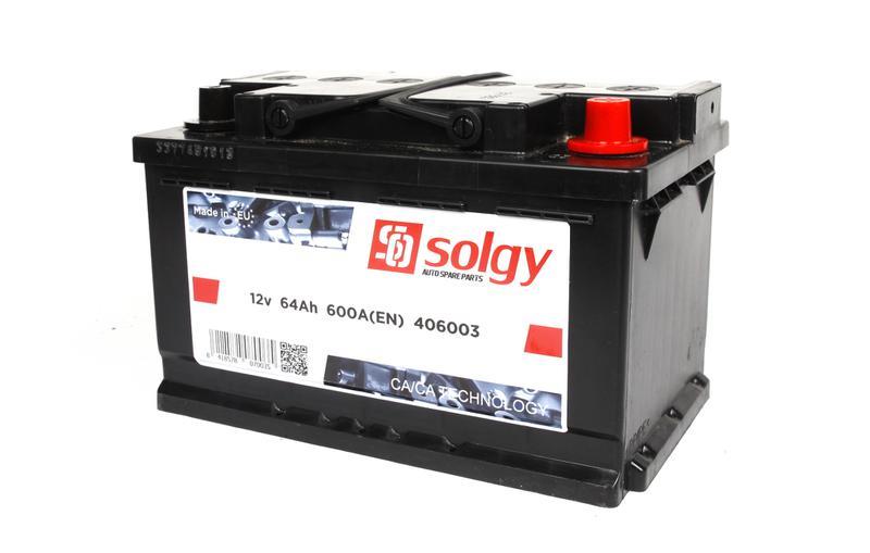 Solgy 406003 Battery Solgy 12V 64AH 600A(EN) R+ 406003