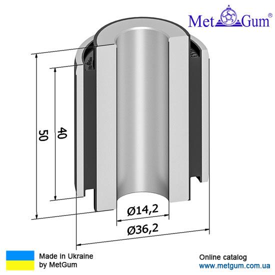 Silent block rear wishbone Metgum 14-43