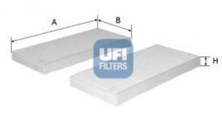 Ufi 53.310.00 Filter, interior air 5331000