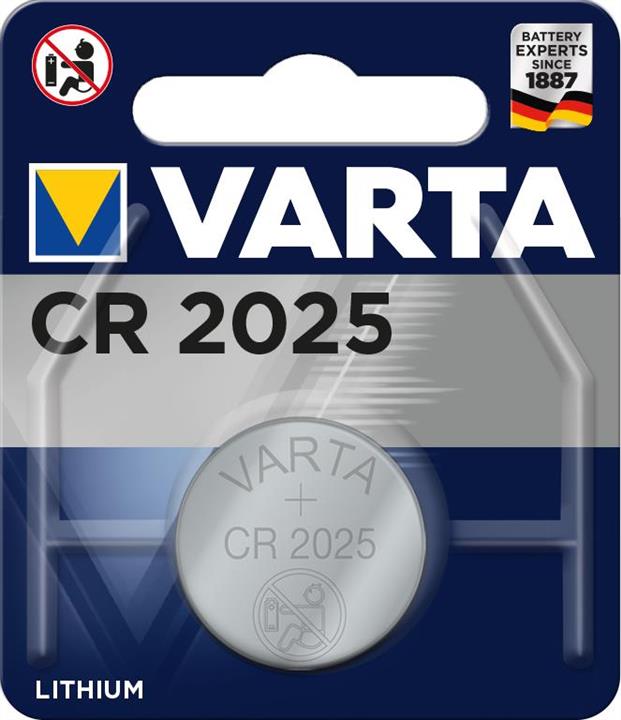 Varta 06025101401 Battery Lithium Coin CR 2025 06025101401