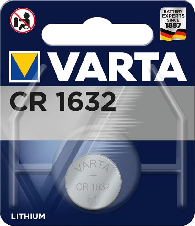 Varta 06632101401 Battery CR 1632 Lithium, 1pcs. 06632101401