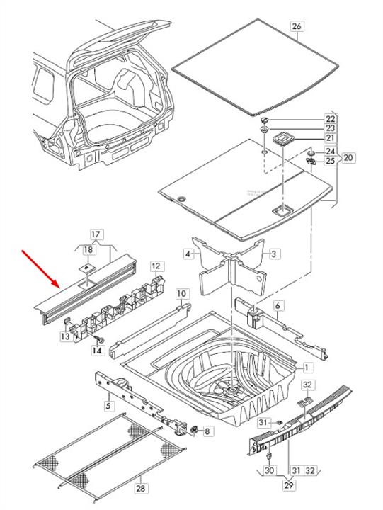 Panel VAG 5G9 864 514 CA9