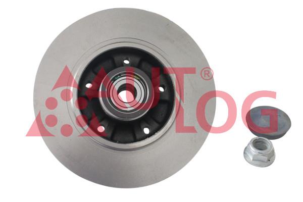 Autlog BS6001 Rear brake disc, non-ventilated BS6001