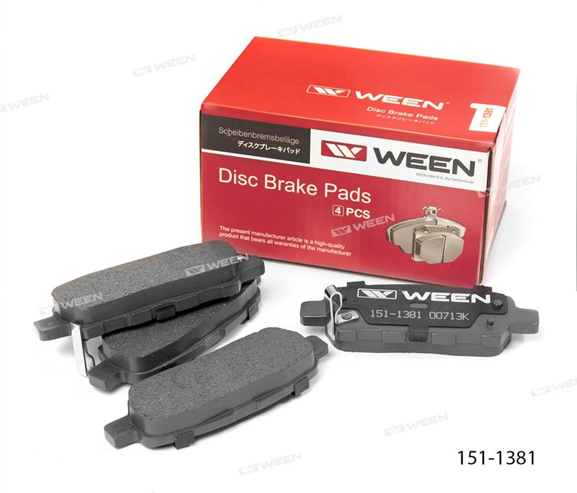 Ween 151-1381 Brake Pad Set, disc brake 1511381