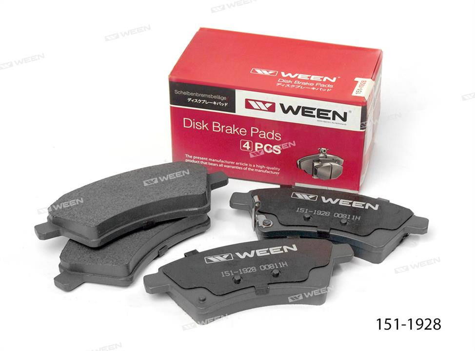 Ween 151-1928 Brake Pad Set, disc brake 1511928