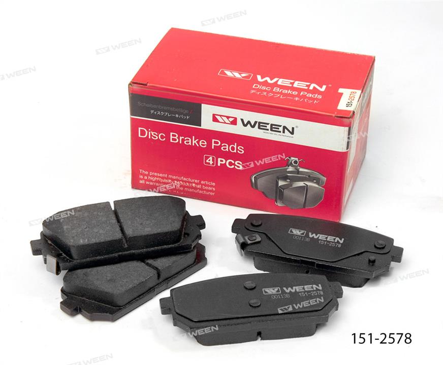 Ween 151-2578 Brake Pad Set, disc brake 1512578