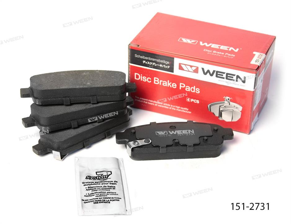 Ween 151-2731 Brake Pad Set, disc brake 1512731