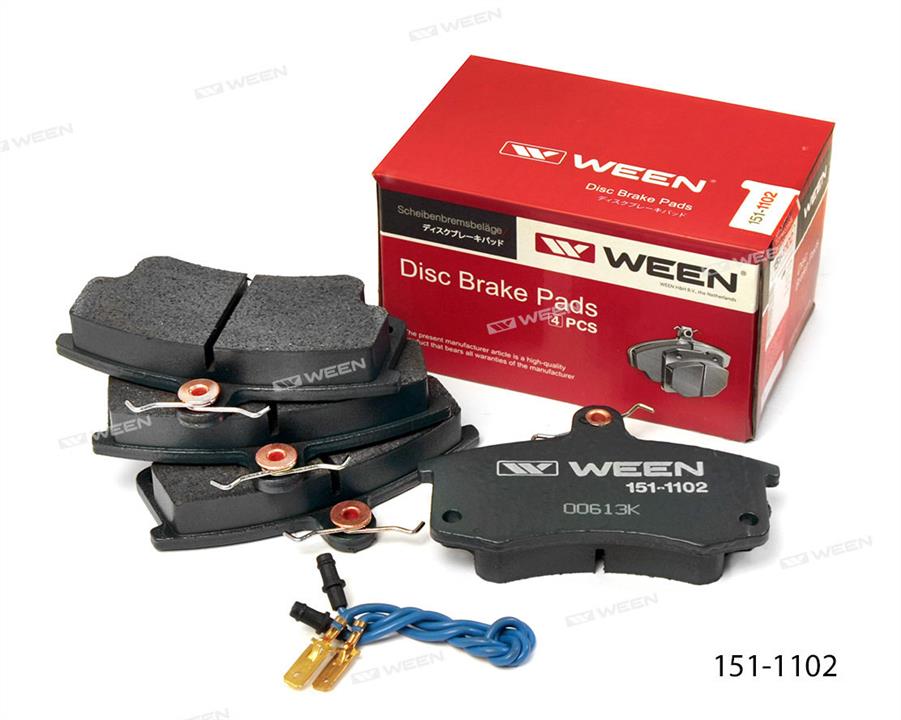 Ween 151-1102 Brake Pad Set, disc brake 1511102