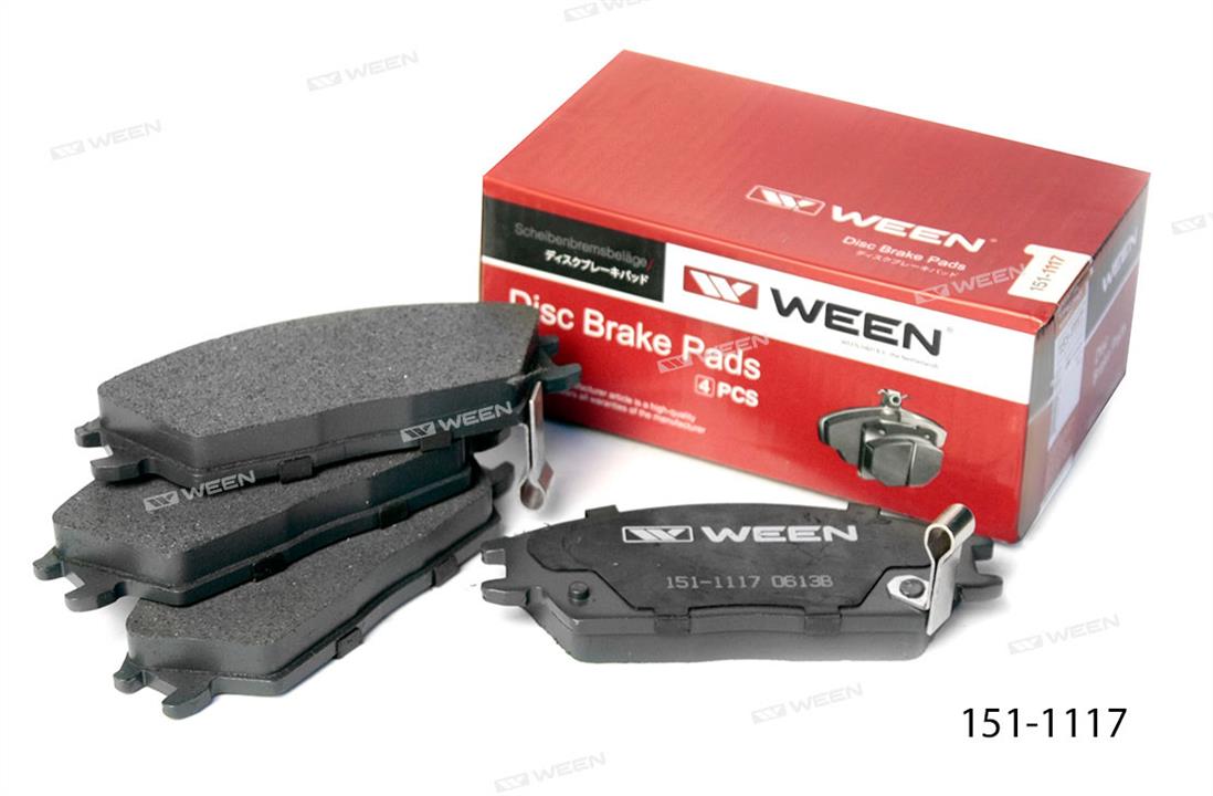 Ween 151-1117 Brake Pad Set, disc brake 1511117