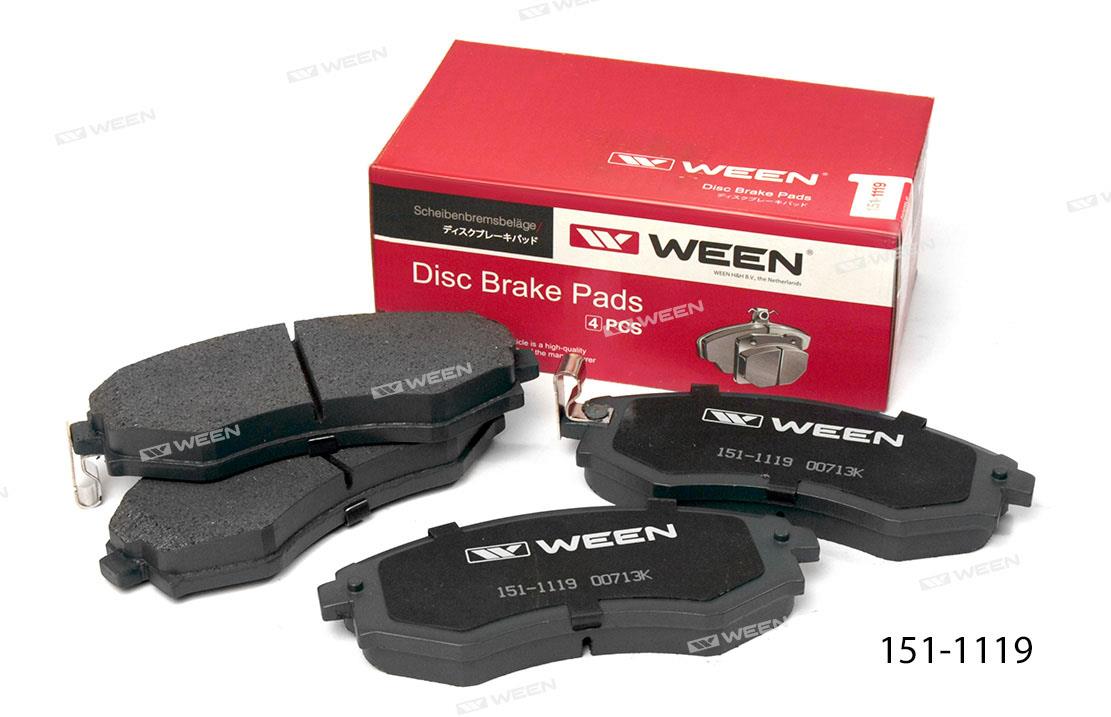 Ween 151-1119 Brake Pad Set, disc brake 1511119