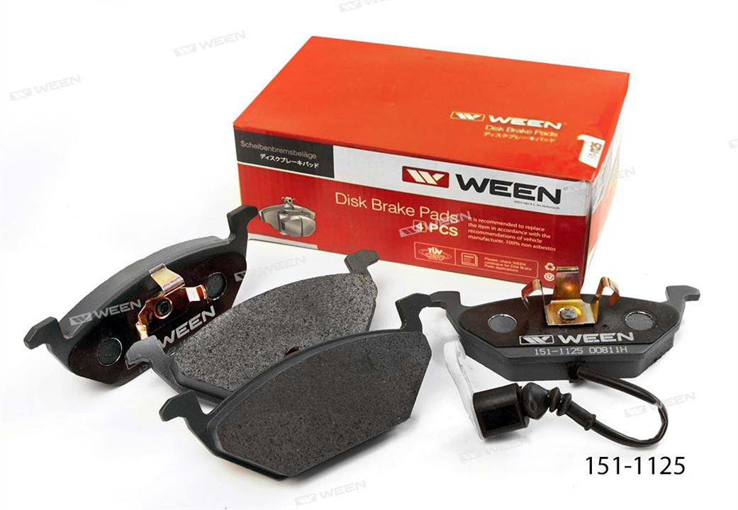 Ween 151-1125 Brake Pad Set, disc brake 1511125