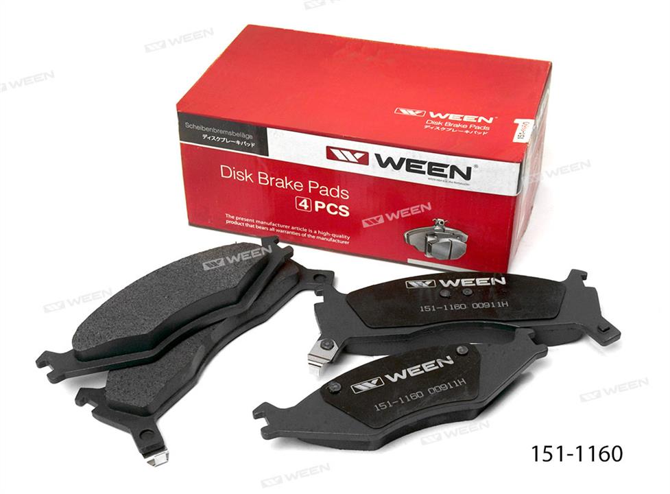 Ween 151-1160 Brake Pad Set, disc brake 1511160