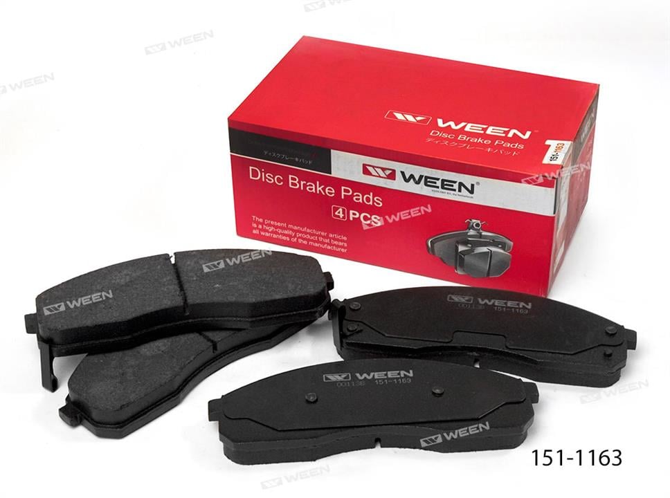Ween 151-1163 Brake Pad Set, disc brake 1511163