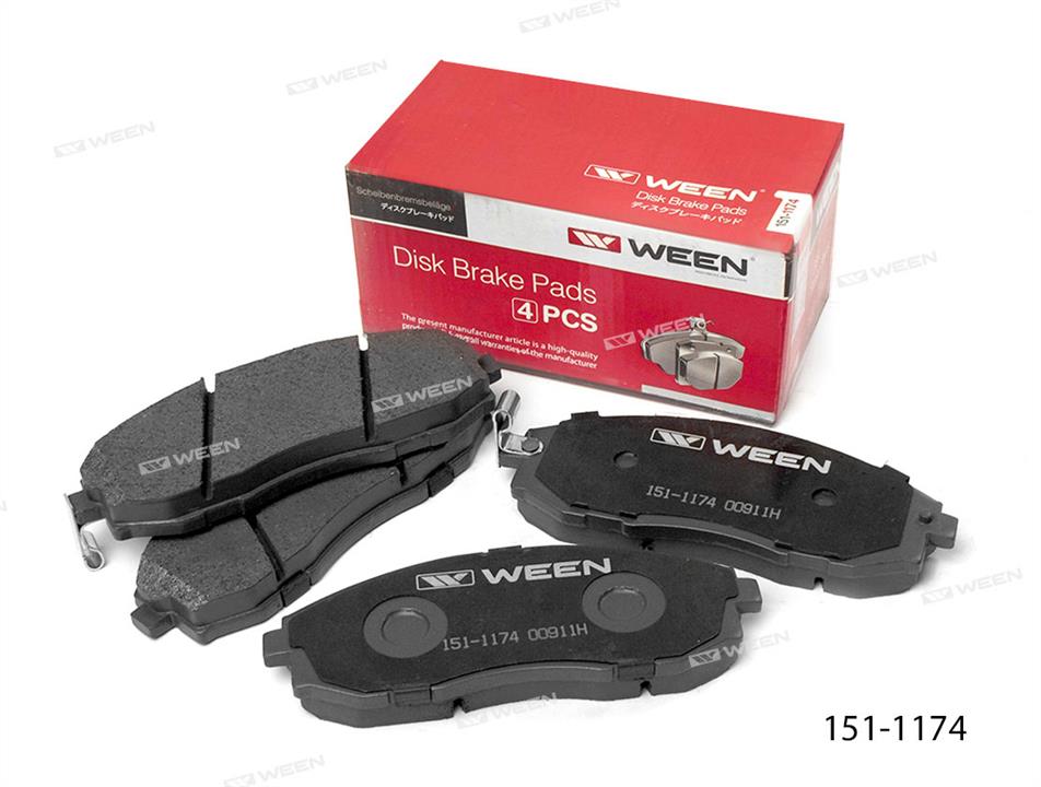 Ween 151-1174 Brake Pad Set, disc brake 1511174