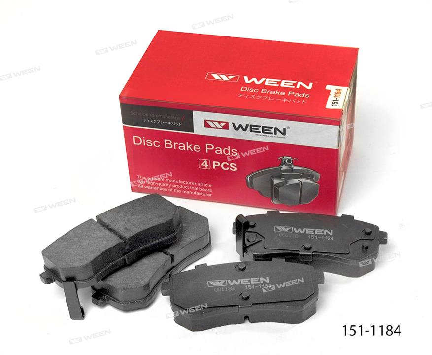 Ween 151-1184 Brake Pad Set, disc brake 1511184