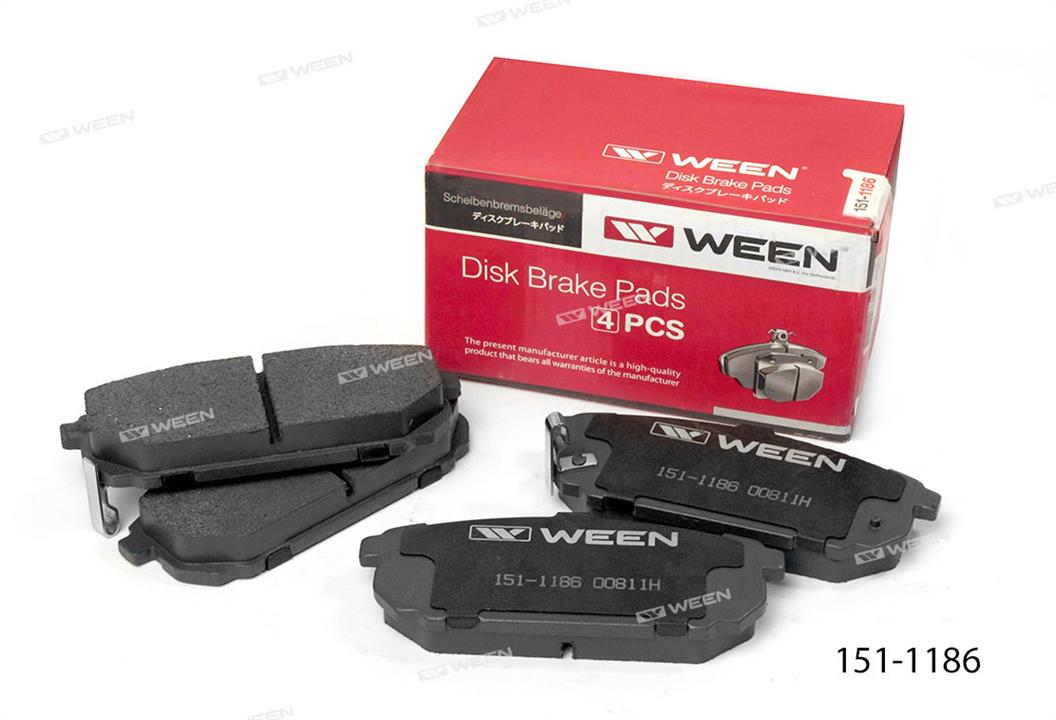 Ween 151-1186 Brake Pad Set, disc brake 1511186