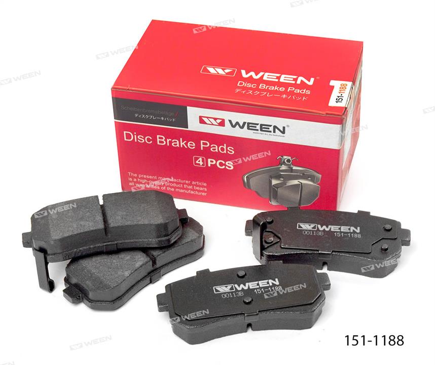 Ween 151-1188 Brake Pad Set, disc brake 1511188