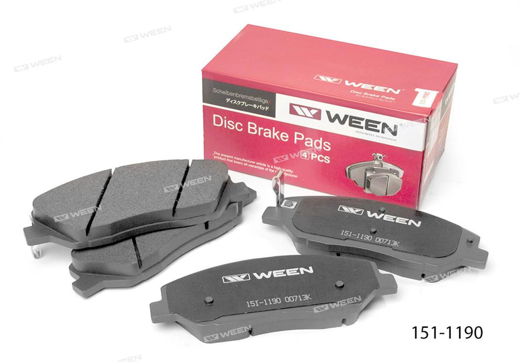 Ween 151-1190 Brake Pad Set, disc brake 1511190