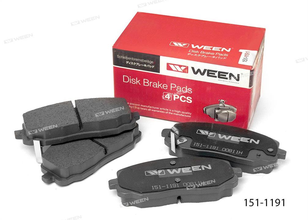 Ween 151-1191 Brake Pad Set, disc brake 1511191