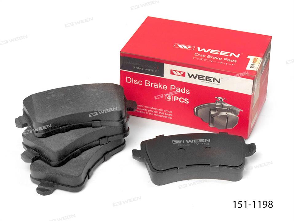 Ween 151-1198 Brake Pad Set, disc brake 1511198