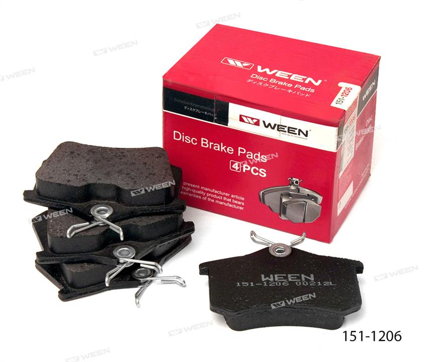 Ween 151-1206 Brake Pad Set, disc brake 1511206