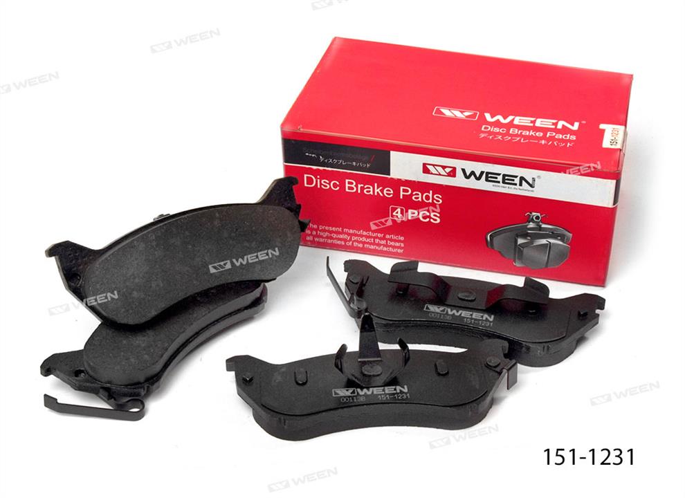 Ween 151-1231 Brake Pad Set, disc brake 1511231