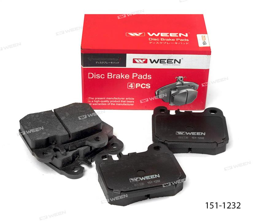 Ween 151-1232 Brake Pad Set, disc brake 1511232