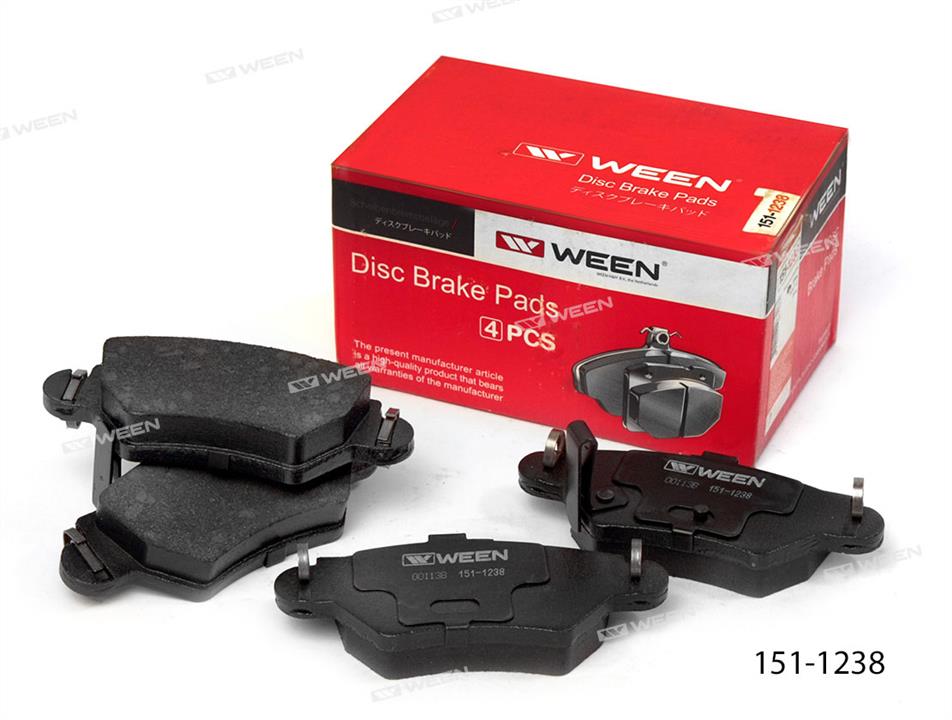 Ween 151-1238 Brake Pad Set, disc brake 1511238