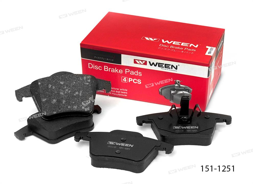 Ween 151-1251 Brake Pad Set, disc brake 1511251